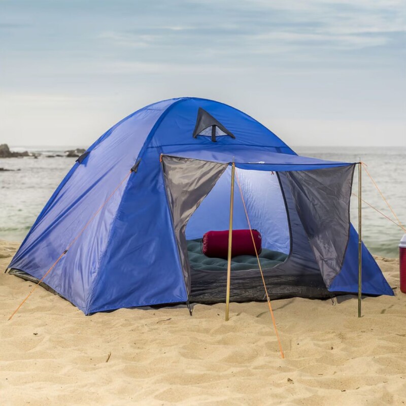 Carpa iglú Dome 4 personas azul c/Toldo Carpa iglú Dome 4 personas azul c/Toldo
