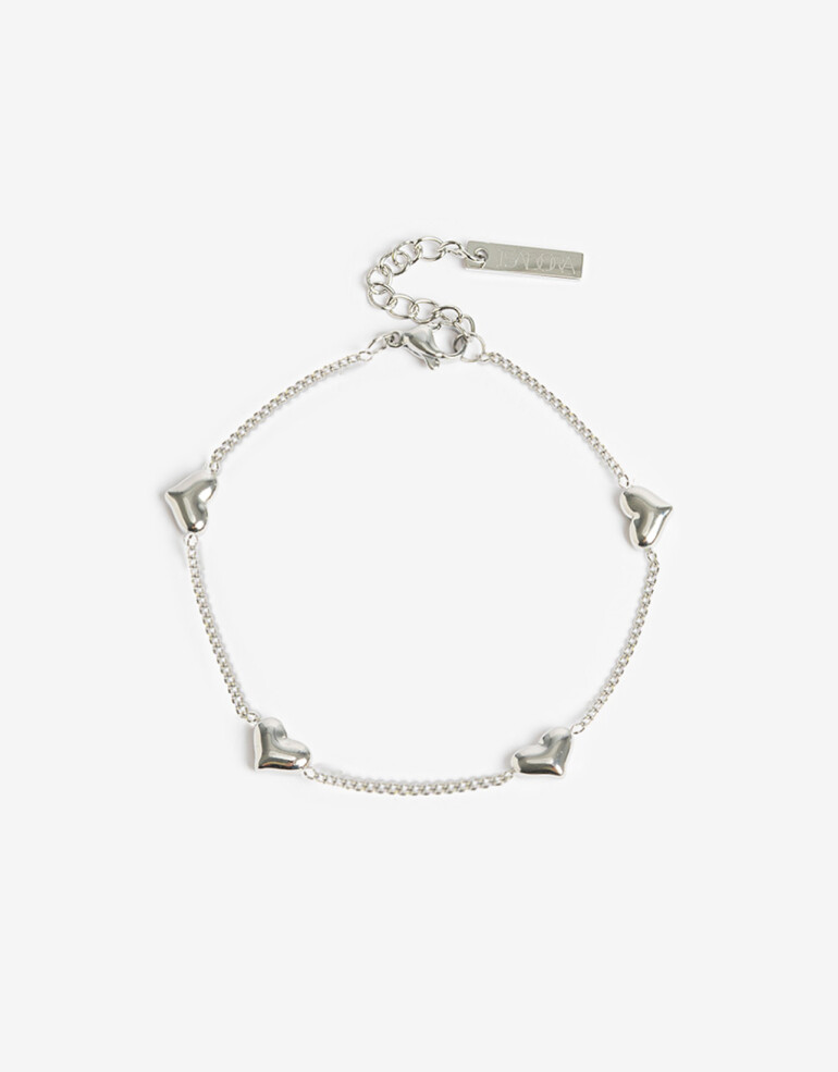 Pulseras Flexibles Metal Pulsera De Acero - Plateado