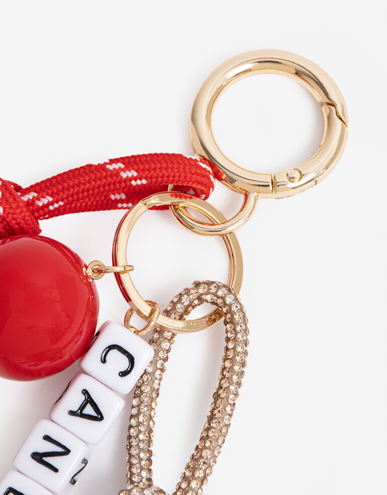 Llavero Cordón Llavero Y Bag Charm Candyland - Combinacion Multicolor