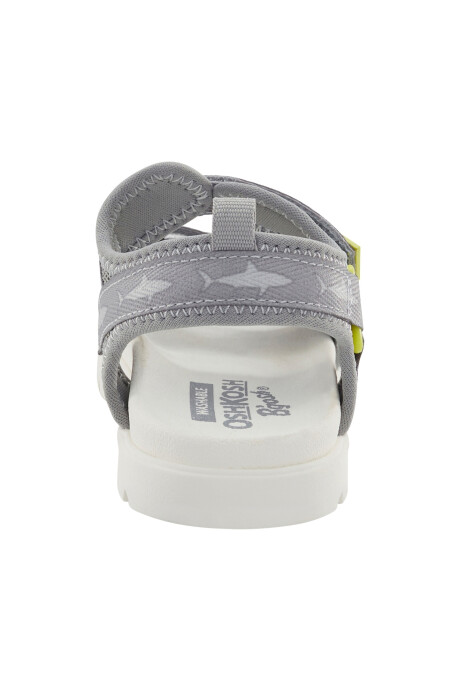 Sandalias casuales, diseño tiburón Sin color