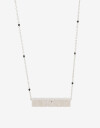 Collares Cortos Metal Collar Corto De Acero Con Dijes Cúbicos - Plateado