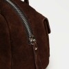 Cartera al hombro Indie en cuero gamuza Marron