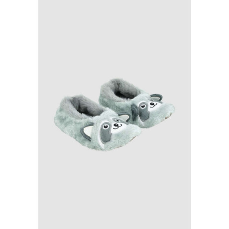 Pantufla face inv26 Gris melange