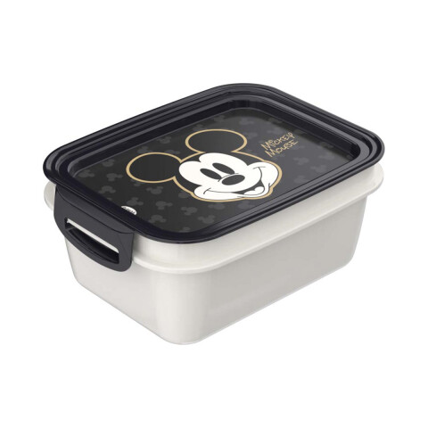 Pote Plástico Mickey Con Traba y División 850 ml U