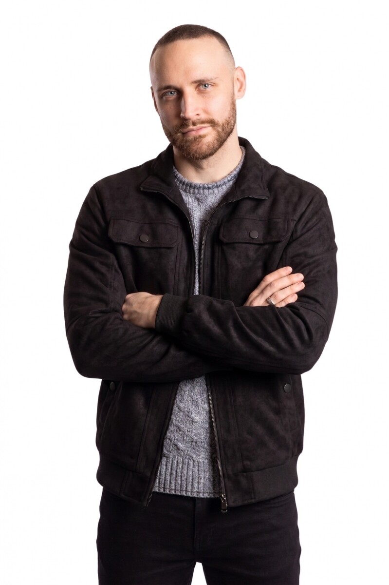 SNAKE JACKET - BLACK 