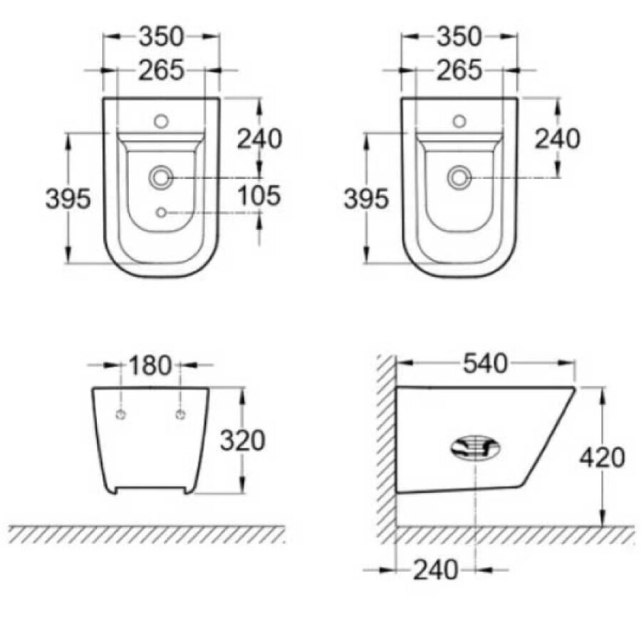 Bidet The Gap Suspendido Un Agujero Bidet The Gap Suspendido Un Agujero
