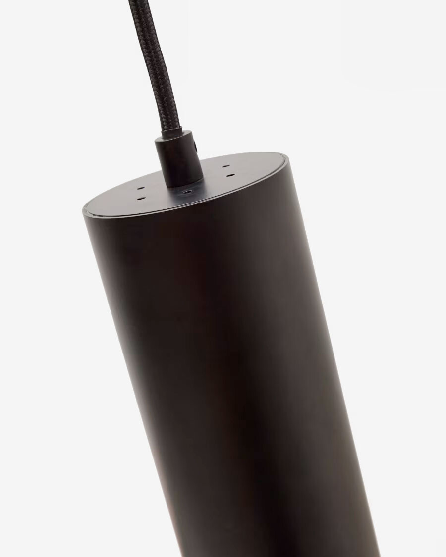 Lámpara de techo Andia de aluminio con acabado pintado en negro