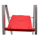 Escalera De Aluminio Tijera 4 Escalones Plegable Gris