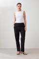 Pantalón recto negro