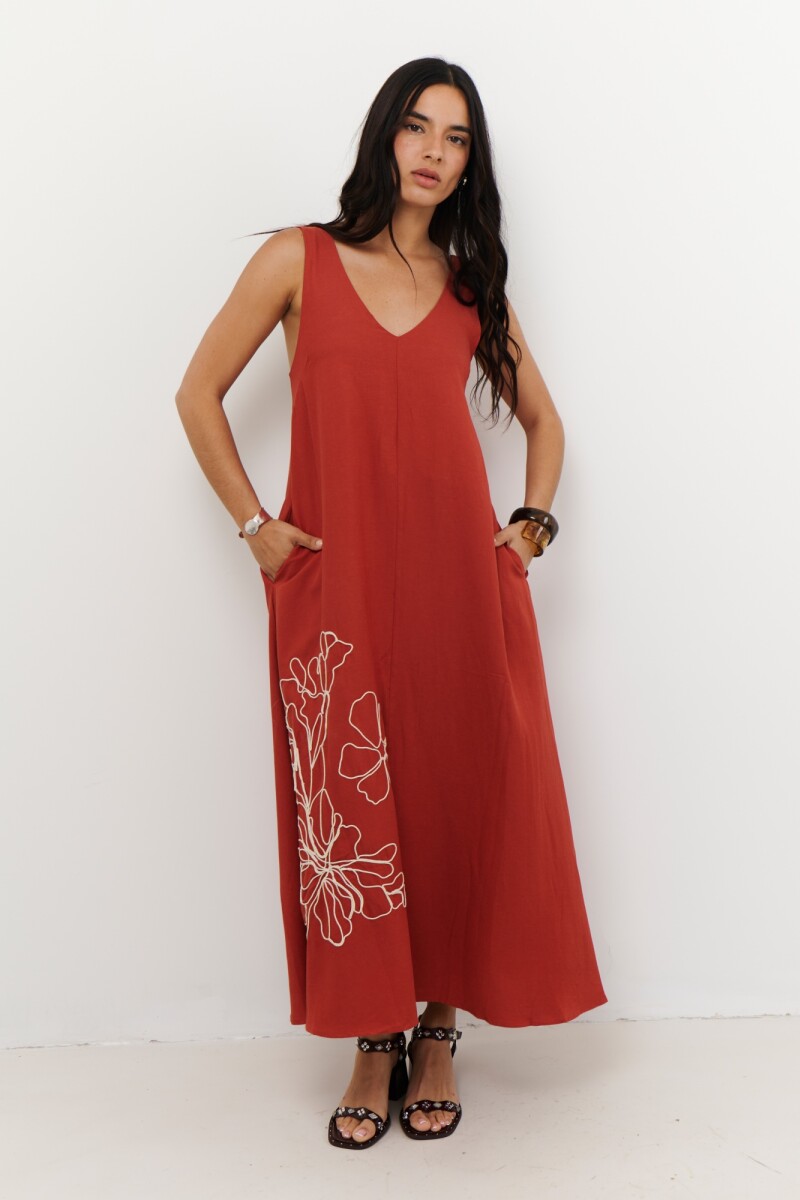 VESTIDO AMAPOLA ROJO