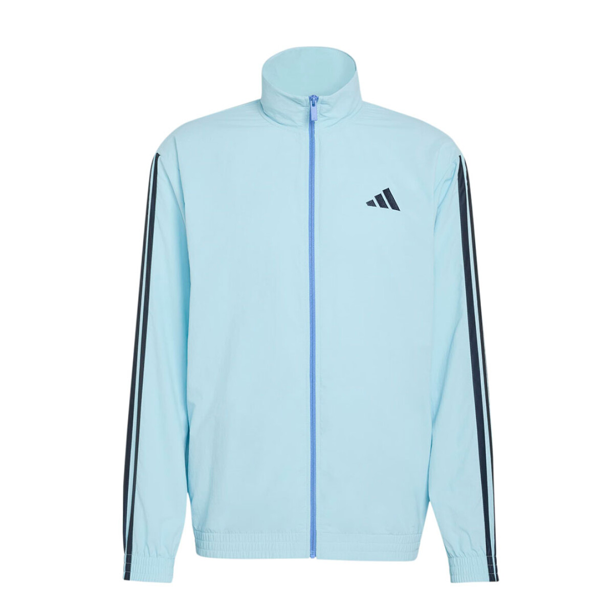 Campera de Hombre Adidas M 3S Wv Tt Zip - Celeste - Azul 