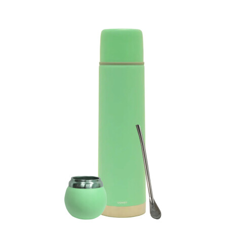 Set Termo Bala 750ml +mate 120ml +bombilla regalo Verde Claro