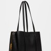 Cartera al Hombro Oslo en Efecto Cuero Graneado Negro