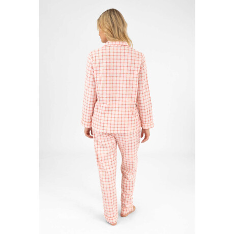 Pijama flannel fleece pink tile Rosado