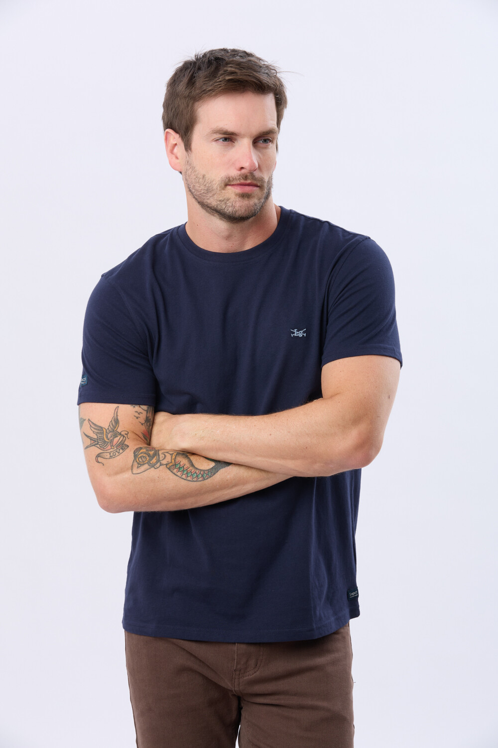 REMERA BÁSICA DE ALGODÓN Azul
