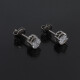 Caravanas en oro 18k blanco y brillantes Caravanas en oro 18k blanco y brillantes