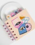 Anotadores Cuadernos y Memos Mini Cuaderno Con Señaladores - Azul Celeste