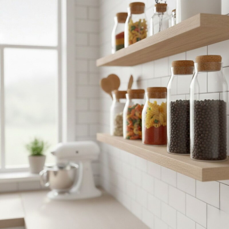 FRASCO DE VIDRIO C/TAPA 9X22.5CM Unica