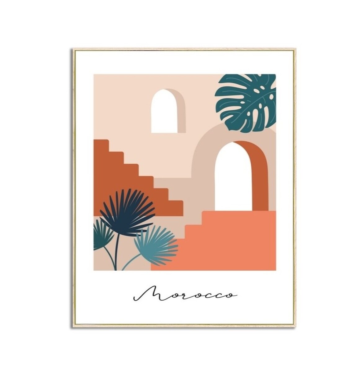Cuadro Canvas Morocco con Marco 40 x 50 cm 