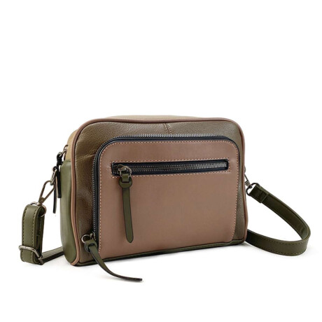 Cartera Esparta Mauve, Topo, Miel Y Oliva