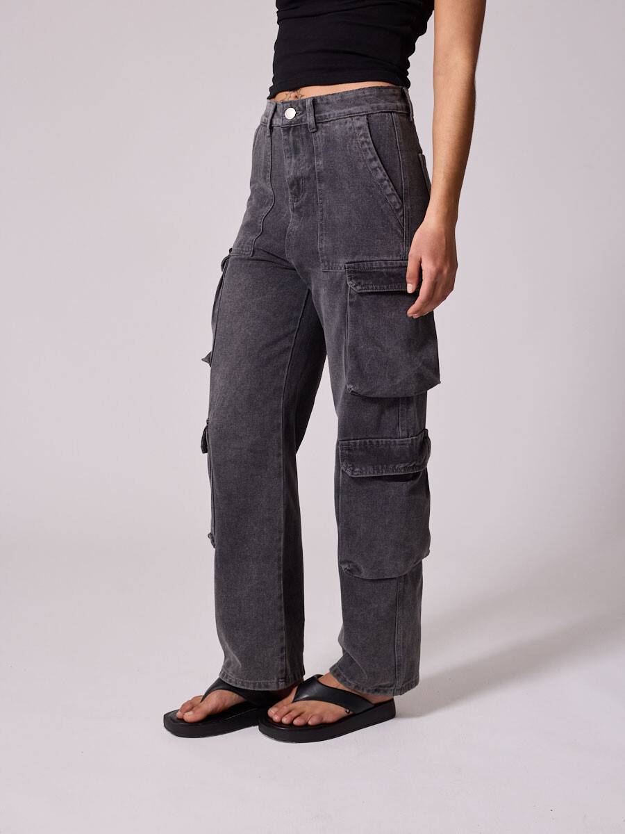 JEAN CARGO FATYMA DIXIE Gris Oscuro