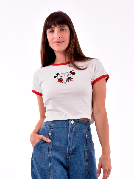 REMERA MINNIE AND MICKEY LOVE VARIANTE 1