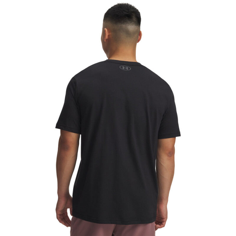 UA Pjt Rck Simple Branded SS-ORG BLK-002