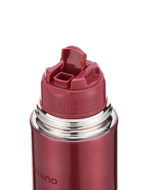 Termo Bala 750ML Metalizado Rojo Metalizado