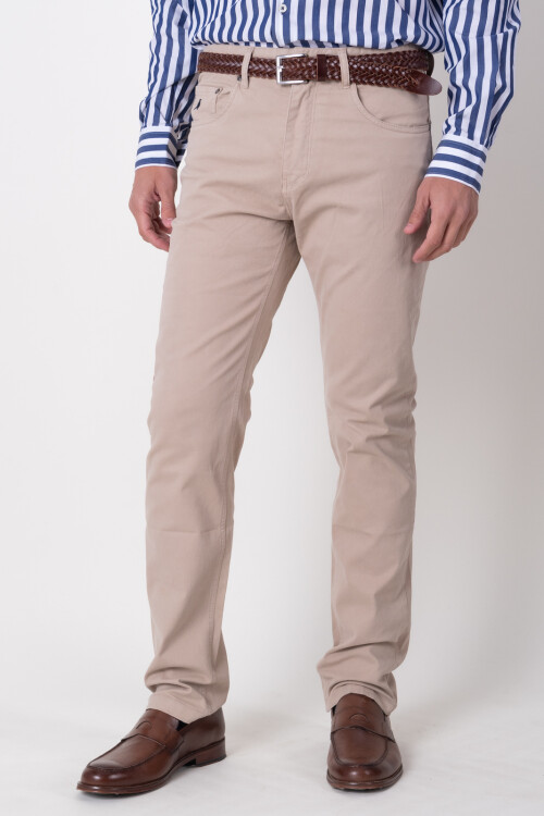 Pantalón 5 bolsillos Beige