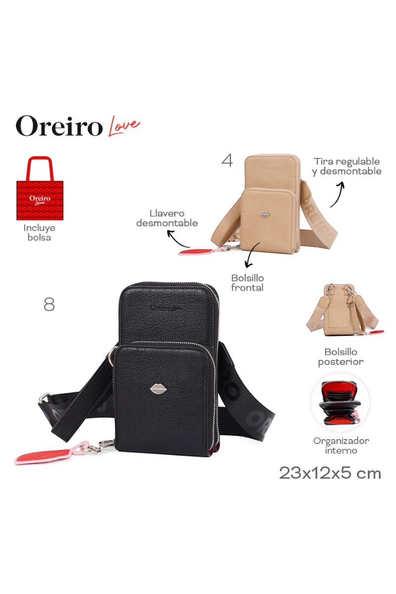 Porta Celular Las Oreiro Beige