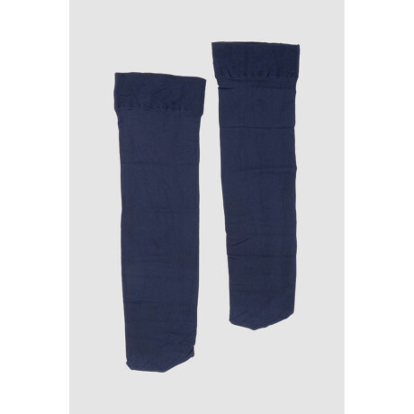 Medias 3/4 de microfibra para pantalón Azul