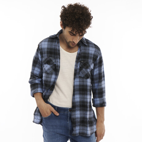 Camisa Wrangler de Hombre - FLANNEL SHIRT - WLS104UR ELD
