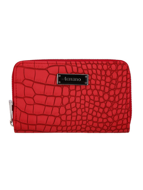 Monedero Brasil II Croco Rojo