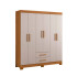 Ropero NT5010 6 Puertas Notavel Freijo Trend | Off White Ropero NT5010 6 Puertas Notavel Freijo Trend | Off White