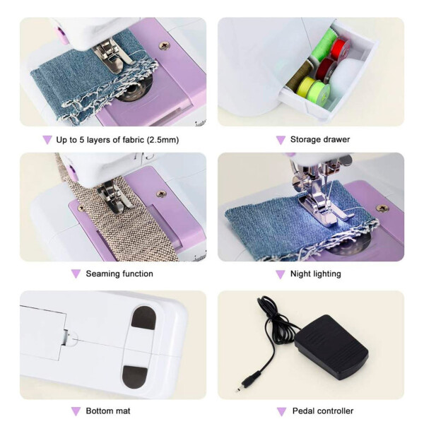 Máquina De Coser Electrica Pedal Profesional Modista Ropa Máquina De Coser Electrica Pedal Profesional Modista Ropa
