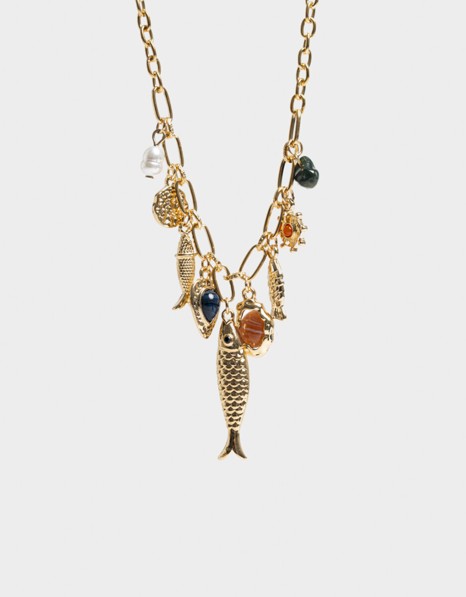 Collar Corto De Metal 