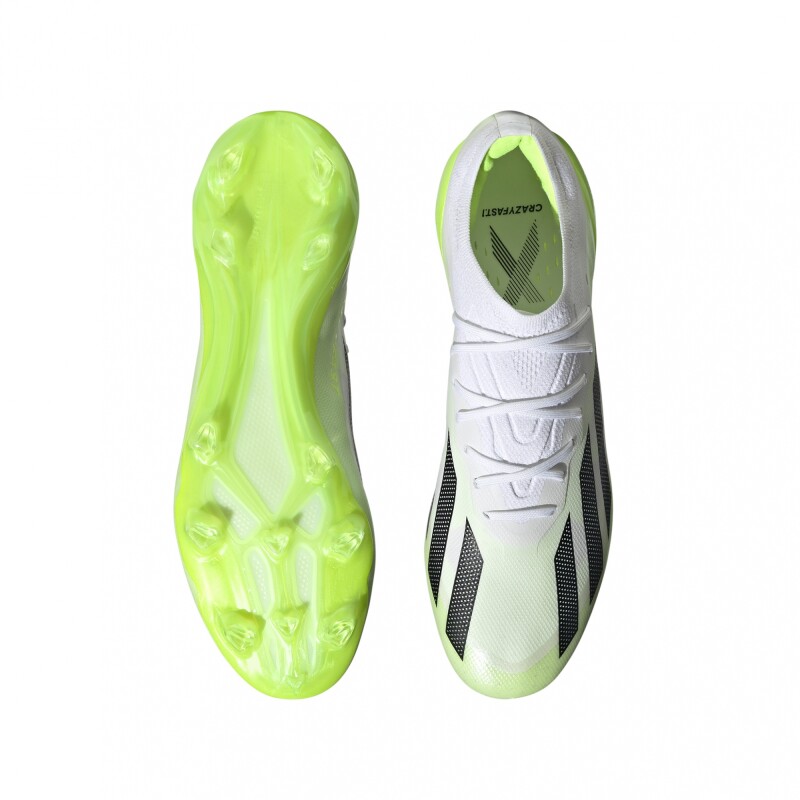 Championes adidas x Crazyfast.1 FG Cloud White / Core Black / Lucid Lemon