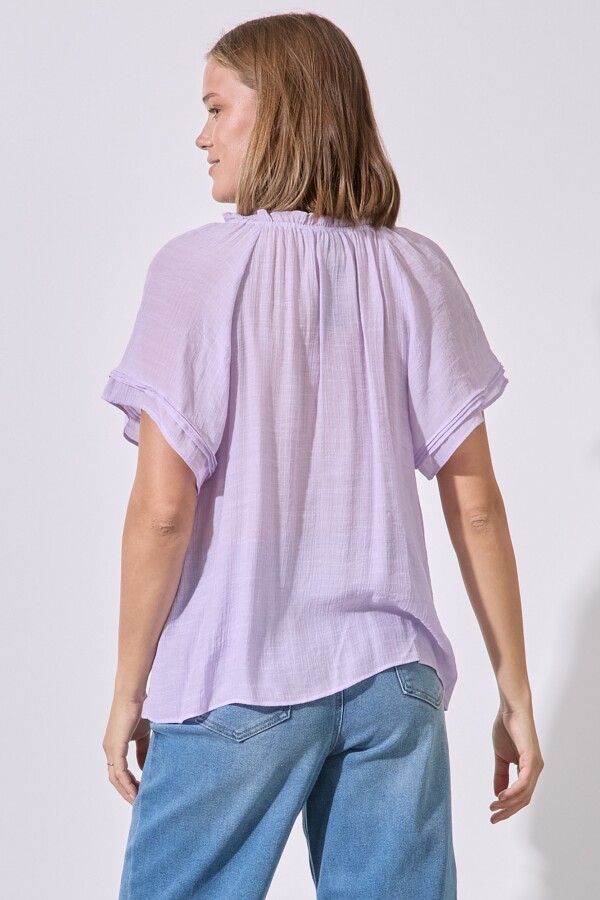 Blusa Botones LAVANDA