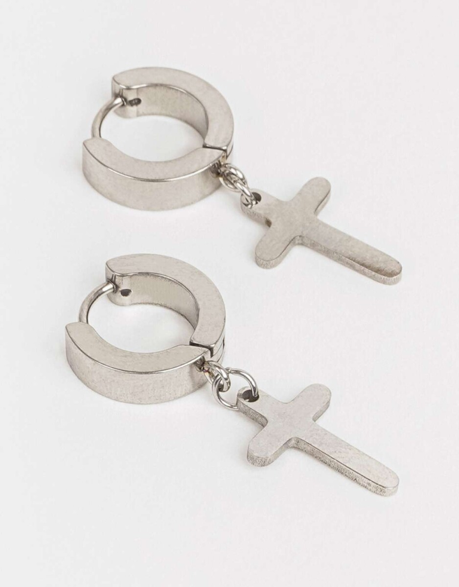 Argollas De Acero Quirúrgico - Plateado 