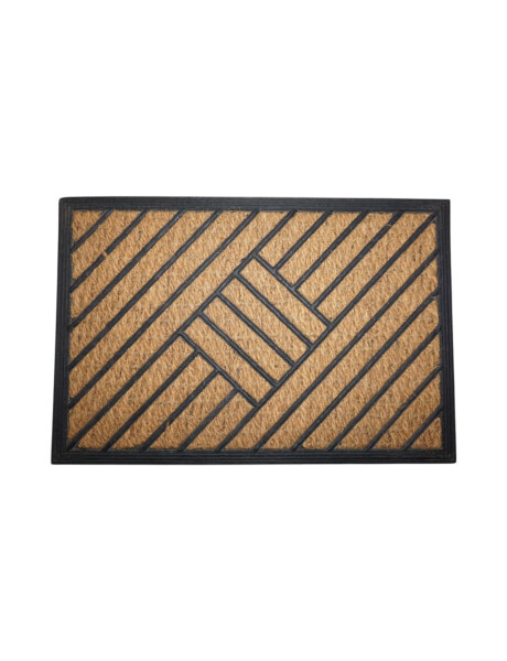 FELPUDO COCO/GOMA 40X60CM H.1CM LINEAS CRUZADAS FELPUDO COCO/GOMA 40X60CM H.1CM LINEAS CRUZADAS
