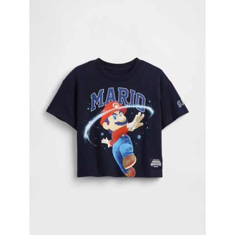 SMB SS BOXY GR TEE MARIO