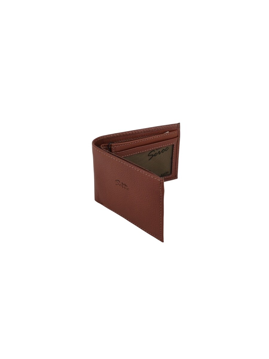 billetera de cuero grande - Marron 