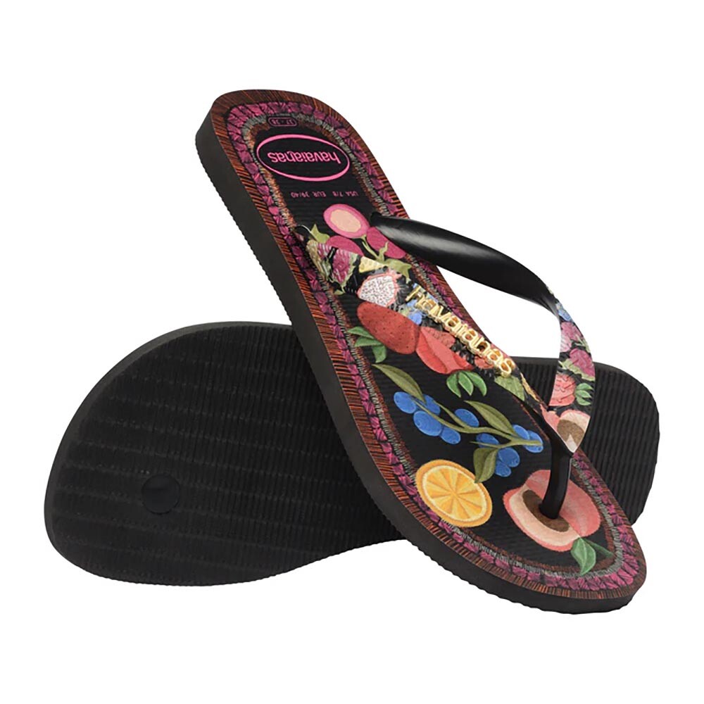 Sandalias Havaianas Trop Vibes Ii FC Mujer Negro