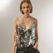 Musculosa Carmin Plateado