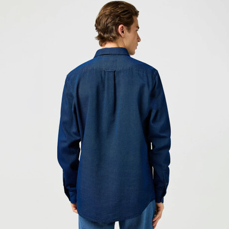 Camisa Wrangler de Hombre - LS WOVEN - 112364234INDIGOOXFORD ELD