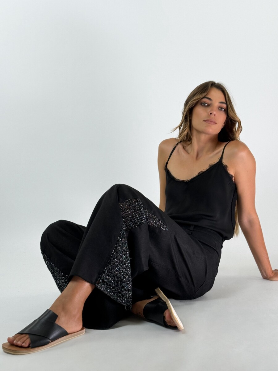 PANTALON JACINTO NEW CROCHET - NEGRO 
