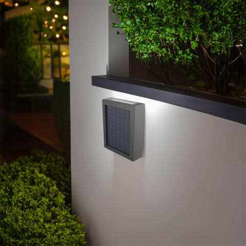 Aplique d/pared solar sist.LED bidireccional 100Lm PH5418