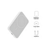 Cargador Magnetico Color Blanco - 10000 Mah Cargador Magnetico Color Blanco - 10000 Mah