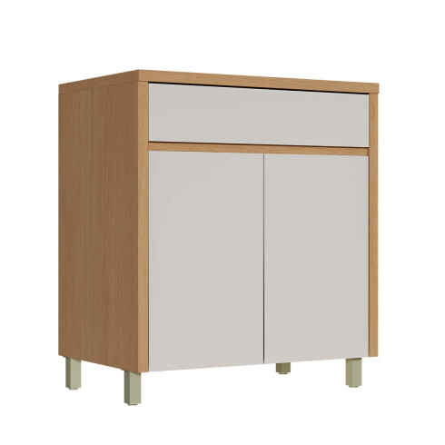 BAJO MESADA 80 CM MOBILIARIO COCINA MDF CONDESSA BEIGE GAMAS DE BEIGE