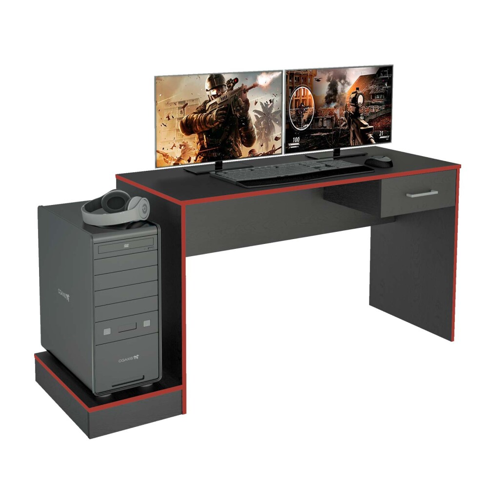 ESCRITORIO GAMER MDF NEGRO KUMA